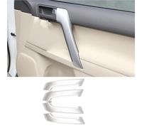 Générique Couvercle poignée 4pcs Voiture De La Porte Intérieure Poignée Garniture Huile Moulage Pour Toyota Pour Land Cruiser Pour Prado FJ150 150 2010-2018(Argent)
