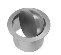 Générique Couvercle Poubelle Encastré Rond Acier Inoxydable Cache-benne Intégré pour Comptoir Cuisine et Salle de Bain Ouverture Pivotante pour Gestion Hygiénique des Déchets