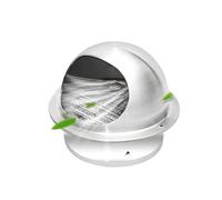 Générique Couvercles d'aération for Trous de Ventilation et conduits d'échappement, Capuchons d'aération Ronds for Murs extérieurs for Grille de Ventilation de hotte de Cuisine(6cm/2.34in)