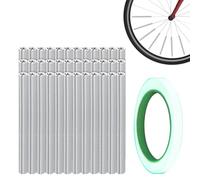 Générique Couvercles Réfléchissants pour Rayons,36 Pièces Haute Visibilité Imperméable - Tube Réflecteur pour Rayons de Roue de Vélo | pour VTT Route Adultes Trottinette Voyage Extérieur