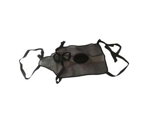 Générique Couverture Abdominale en Tissu Facile à Utiliser, Robuste, Pratique et Respirante, Tablier Anti-soumission pour Vaches et Chevaux. Idéale pour Les éle, Noir