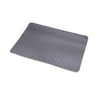 Générique Couverture absorbante for Chien, Couche-Culotte Lavable, Tapis d'urine for lit d'animal de Compagnie, Compatible avec la Housse siège Voiture(Grey,M 60x45cm)