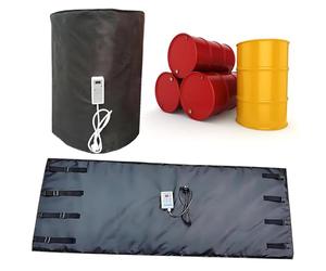 Générique Couverture chauffante Industrielle pour fût de 200 L avec Thermostat Fixe 0-120 °C - Bande chauffante isolée pour réservoirs de Propane et fûts de Miel