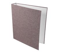 Générique Couverture de Classeur à 3 Anneaux A5 en Tissu Gris Foncé Étui pour Mini Classeur Rechargeable Intercalaires pour Organisation de Bureau et Scrapbooking Protège-Documents