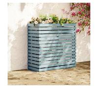 Générique Couverture De Climatiseur Extérieur en Bois Massif, Cadre À Persiennes, Écran Clôture for, Unité Extérieure, Jardin, Balcon(Color2,105x45x100cm)