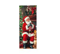 Générique Couverture De De Noël - Enveloppe De De Vacances De Chiot De Santa, Bannière De De Noël Polyvalente, Décoration Murale Et Fenêtre Festive, Jolie Couverture Saisonnière pour La,