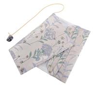 Générique Couverture de Livre en Tissu Décoratif A5 Étui de Livre Fait Main en Tissu Bleu Motif Pissenlit Protection Anti-Usure Ajustable pour Élève et Usage Scolaire