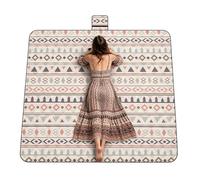 Générique Couverture De Plage, 200 X 200 Cm Tapis Pliable Anti-Sable, Couverture De Pelouse 3 Couches, pour Extérieur, Voyage, Été, Jardin, Pelouse, Parc, Patio, Festival, Extérieur