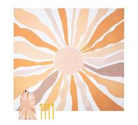 Générique Couverture De Plage Anti-Sable | 2,1 X 2 M Séchage Rapide avec Sac De Rangement - Couverture Plage Imperméable Anti-Sable,pour Camping Voyage Vacances Été Pelouse Jardin Cour Adultes
