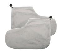 Générique Couverture de Spa Pieds en Coton et Peluche, Facile à Enfiler, Améliore L'effet Hydratant, de Chaussettes Chauffe-cire pour Soin des Pieds Très Secs