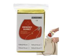 Générique Couverture De Survie | Protection Isolante Extérieure,Couverture d'urgence Réflective et Pliable pour Randonnée Camping et Situations d'urgence