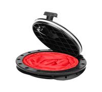 Générique Couverture de Trappe de Bateau - Trappe de 10 Pouces | ABS - Panneaux de Pont Marins Ronds avec antidérapante et Joint étanche, Port d'inspection Amovible pour Bateaux de pêche et d'ent