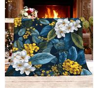 Générique Couverture Douillette Motif à Carreaux Classique Plaid Canape en Flanelle Moelleuse Douce et Chaude Bleu Plaid Couverture de Canapé pour Adolescents et Adultes 180x200 cm