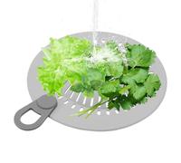 Générique Couverture en Silicone - Gris De 14,8 Cm, Capture des Cheveux Anti-balissants avec Poignée, Protection Contre L'échappement | Filtre De Douche, Évier, Salle De Bain, Cuisine, Balcon