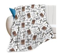 Générique Couverture Jésus,Fournitures Religieuses Jésus Douces Et Chaudes pour La Maison,Plaid Religieux | pour Hôtel Jardin Intérieur Extérieur Fêtes Maison Chambre Dortoir