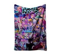 Générique Couverture K-Pop De-Mon Hunters, Huntrix Rumi/Mira/Zoey Couvertures en Molleton de Flanelle Mignonnes Douillettes Moelleuses for Bureau Genouillères Plaids Chauds Audlts et aux enfants-1766