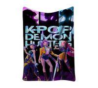 Générique Couverture K-Pop De-Mon Hunters, Huntrix Rumi/Mira/Zoey Couvertures en Molleton de Flanelle Mignonnes Douillettes Moelleuses for Bureau Genouillères Plaids Chauds Audlts et aux enfants-1774