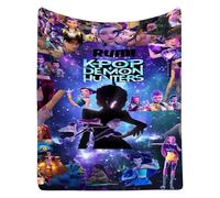 Générique Couverture K-Pop De-Mon Hunters, Huntrix Rumi/Mira/Zoey Couvertures en Molleton de Flanelle Mignonnes Douillettes Moelleuses for Bureau Genouillères Plaids Chauds Audlts et aux enfants-250