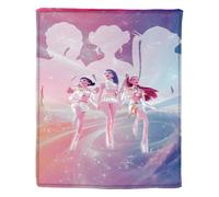 Générique Couverture K-Pop De-Mon Hunters, Huntrix Rumi/Mira/Zoey Couvertures en Molleton de Flanelle Mignonnes Douillettes Moelleuses for Bureau Genouillères Plaids Chauds Audlts et aux enfants-180