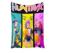 Générique Couverture K-Pop De-Mon Hunters, Huntrix Rumi/Mira/Zoey Couvertures en Molleton de Flanelle Mignonnes Douillettes Moelleuses for Bureau Genouillères Plaids Chauds Audlts et aux enfants-1245