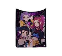 Générique Couverture K-Pop De-Mon Hunters, Huntrix Rumi/Mira/Zoey Couvertures en Molleton de Flanelle Mignonnes Douillettes Moelleuses for Bureau Genouillères Plaids Chauds Audlts et aux enfants-432