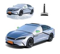 Générique Couverture Pare-Brise Voiture Hiver pour Citroen Berlingo III XL Minivan 2018-2025, Antigivre, Anti-PoussièRe, Antigel, RéSistant Aux UV, RéSistant à La Neige (Argent)