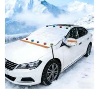 Générique Couverture Pare-Brise Voiture pour GMC Terrain 2010-2024,Bache Anti Givre Voiture,Protection Hivernale Pliable,Couverture de Pare-Brise d'hiver avec 9 Fixations Magnétiques