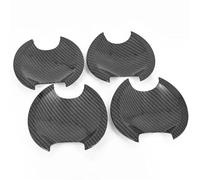 Générique Couverture Poignée Porte Voiture Chromée en Fiber Carbone, Autocollant Garniture, Accessoires Style pour Aqua 2011 - 2017 Autocollant Voiture(Carbon Bowl)