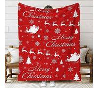 Générique Couverture Polaire 180x220cm 3D Motifs de Noël Disponibles Moelleuse Couverture Polaire, Canapé Couverture Chaude et Douce en Peluche Plaid Polaire pour Le Salon, la Chambre Coucher