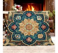 Générique Couverture Polaire Sherpa XL 150x200cm RéTro, Magnifique Et ProspèRe Flanelle Face en Tissu Peluche Doux et Chaud Beige Couverture pour Canapé Voyage Épaisse et Thermique