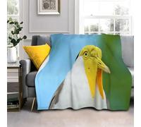 Générique Couverture Polaire Vanneau Masqué, 3D Couverture Plaid Animal Marron Microfibre, Chaud et Doux Couverture Canapé/Couvre Lit/Couvertures pour Voyager （150x200cm） AL2374