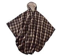 générique Couverture pour Fauteuil Roulant, Cape Chaude doublée en Polaire avec Capuche pour Adulte, Poncho/Manteau Confortable pour Femmes et Hommes