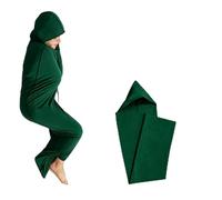 Générique Couverture Rafraîchissante Avec Thérapie Par Pression Câlin, Sac De Couchage À Compression, Module De Sommeil En Tissu Extensible Respirant, Thérapie Par Pression Câlin(GREEN,Medium)
