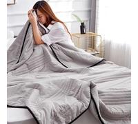 Générique Couverture rafraîchissante Comfy Sleepers, Couverture rafraîchissante et apaisante Comfy Sleepers, Couverture rafraîchissante pour Les Personnes Qui Ont Chaud (Gray,200cm*230cm/79in*91in)