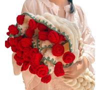 Générique Couverture Rose Jolie Fleur Rose Romantique au Crochet