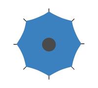 Générique Couverture supérieure de Trampoline, Abat-Jour de Trampoline,Parasol Anti-UV pour Trampolines | Couverture de Tente de pour Jouer en Plein air en Toute sécurité, Accessoire de Terrain de Je