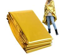 Générique Couverture Thermique - Équipement de Survie 220x140 cm | Couverture Thermique,Polyvalente pour Camping Randonnée Tente Temps Froid Voyage Pêche Situations d'urgence