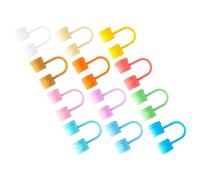 Générique Couvertures de paille silicone 8 mm lot de 12 embouts réutilisables protection anti-poussière pour voyages et fêtes