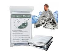 Générique Couvertures Thermiques de Survie,Équipement Réfléchissant Portable,Couvertures de Camping Réutilisables | pour Adultes Hommes Camping Randonnée Urgence Hiver Pluie Froid