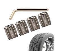 Générique Couvoirs de soupape de pneus - Capes de buse d'air à Haute sécurité, protecteurs de poussière en en Zinc Lourd | Mécanisme de Verrouillage Anti-vol, tiges de soupape de Roue universelles |