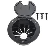 Générique Couvre-Bouchons Round - Corlier d'alimentation, Porte de Verrouillage, Couvercle du câble, Trappe du Bouchon Rond avec Porte de Verrouillage SNOP | Organisateur de câbles électriques à l