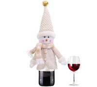 Générique Couvre-Bouteille de Vin Design de Noël | Cache-Bouchon de Bière Réutilisable | Manchon Décoratif Mignon Décoration De Table Fête pour Dîner Célébration Domestique
