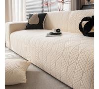 Générique Couvre Canapé d'angle,Housse de Canapé 1/2/3/4 Places en Forme de L Housse Universelle Four Seasons,Beige1,5 Seater for Length 305-360cm