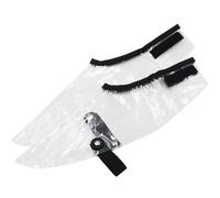 Générique Couvre-chaussures de Barbier en Silicone Réutilisable Antidérapant pour Coloration et Mèches de Cheveux, Accessoires Coiffure Professionnels, 1 Paire Transparente