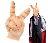 Générique Couvre Chef Amusant Pour Halloween - Masque En Latex Couvrant Toute La Tête Avec Symbole De Paix Pour Les Adultes,Masque Déguisement Amusant Respirant pour Hommes Femmes Fête Carnaval