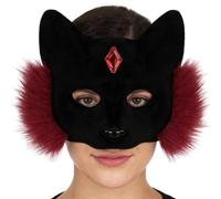 Générique Couvre Visage Halloween,Couverture Faciale Respirable Chat pour Halloween | Prothèse Demi-Face Canine - Pour Hommes Femmes Adultes Théâtre Fête Masquée École Anniversaire