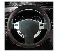 Générique Couvre Volant Voiture pour Nissan pour Juke F15 F16 2010-2017 2018 2019 2020 2021 2022 2023 Housse Volant Voiture Cuir PU Antidérapant Automobiles Housse Caches Volant(O Red)
