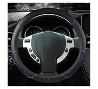 Générique Couvre Volant Voiture pour Nissan pour Juke F15 F16 2010-2017 2018 2019 2020 2021 2022 2023 Housse Volant Voiture Cuir PU Antidérapant Automobiles Housse Caches Volant(O Blue)