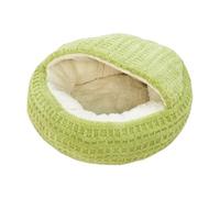 Générique Covered Cat Cave - Hooded Kitten Bed | Cat Tent for Home Bedroom Balcony, Pet Bed with Thick Padding, Pet Sleeping House, Cave Cushion for Indoor Shelter Living Room Apartment