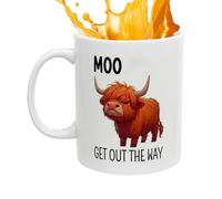 Générique Cow Coffee Mug Cup, Ceramic Cow Mug, Heat Resistant Tea Drinkware with Handle, Novelty Beverage Mugs, Farm Animal Coffee Mugs for Drinkware Cup for Women Kids Adults Cafe Hotel Room Use